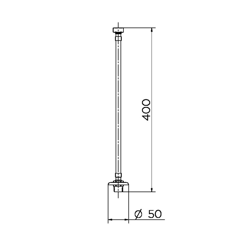 Ligação flexível em aço inox 40 cm 00607200