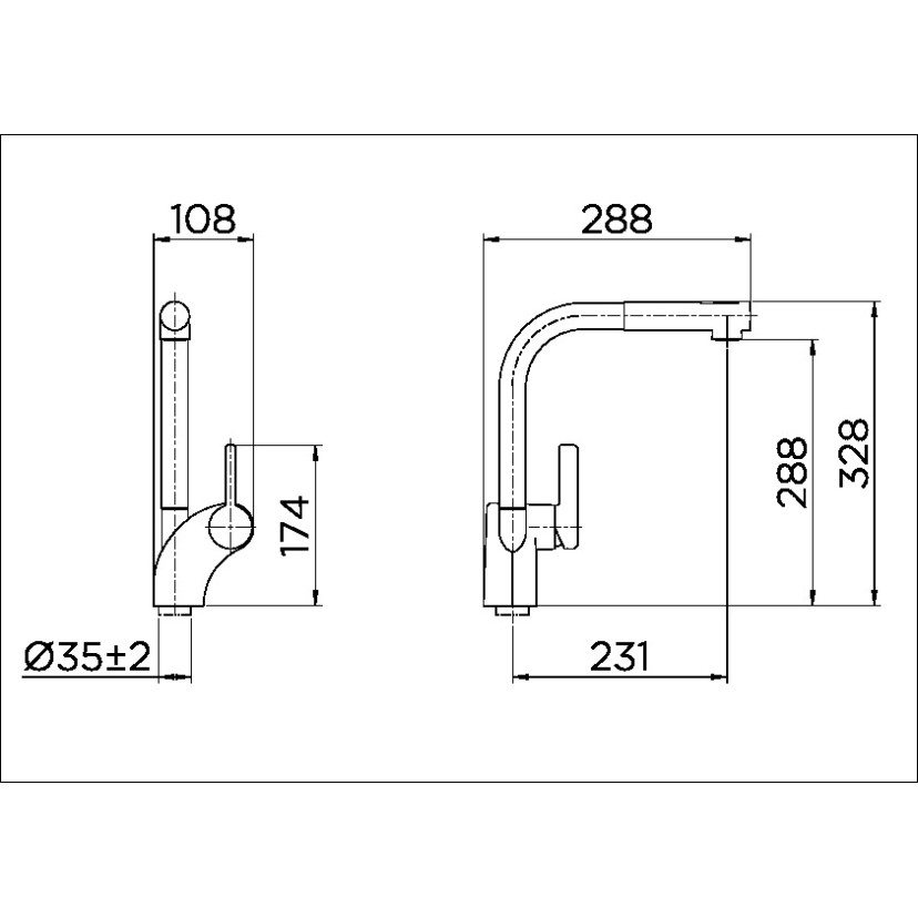 Monocomando de mesa para cozinha DocolMassima cromado 00611906