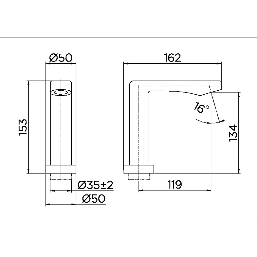 Torneira bica baixa de mesa para lavatório Galaxi cromado 00621306