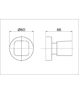 Acabamento para registro DocolBase 1/2", 3/4" e 1" Genius Flex cromado 00626106