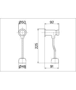 Válvula de mictório Compact Ciclo Fixo PressMatic 00633006