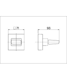 Acabamento para registro DocolBase 1.1/4" e 1.1/2" Next 00644806