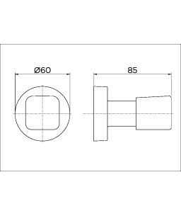 Acabamento para registro base Deca 1/2", 3/4" e 1" Genius Flex cromado 00661306