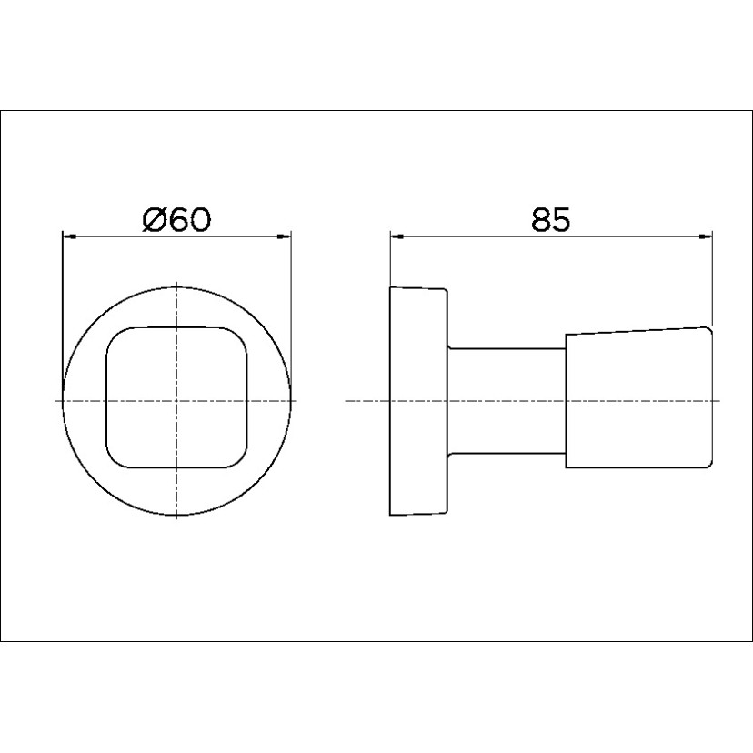 Acabamento para registro base Deca 1/2", 3/4" e 1" Genius Flex cromado 00661306