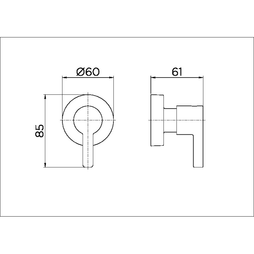 Acabamento para registro DocolBase 1/2", 3/4" e 1" Chess cromado 00665906