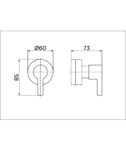 Acabamento para registro base Deca 1/2", 3/4" e 1" Chess cromado 00666206