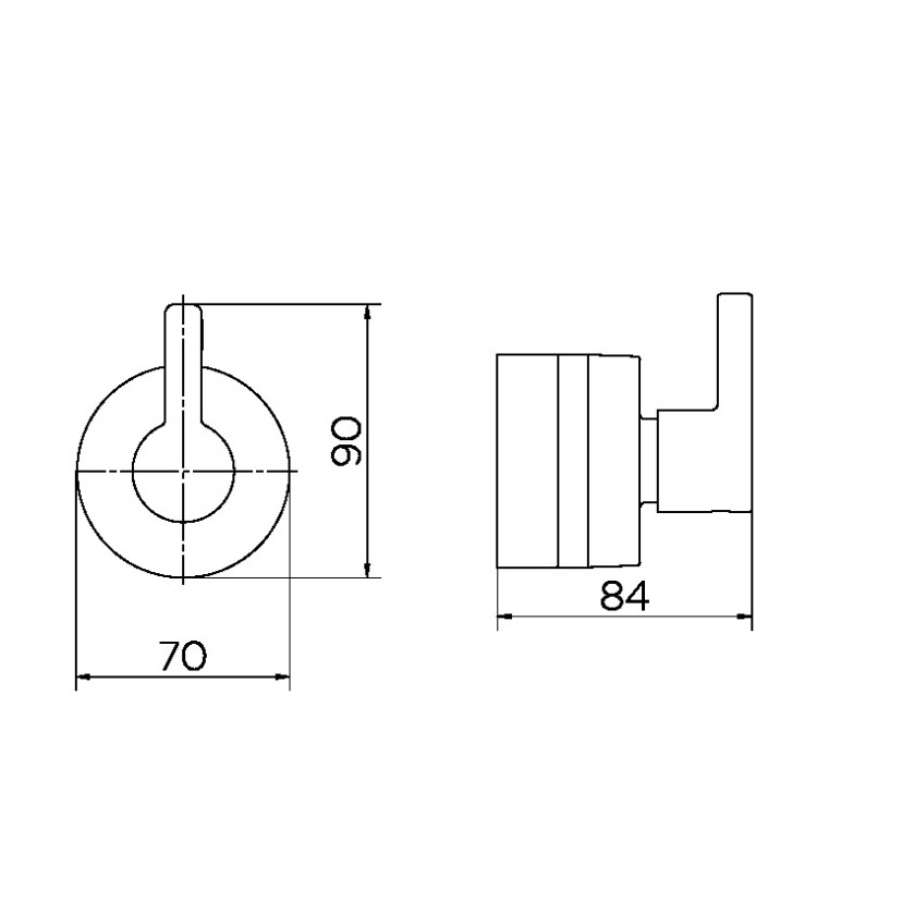 Acabamento para registro base Deca 1.1/4" e 1.1/2" Chess cromado 00666706