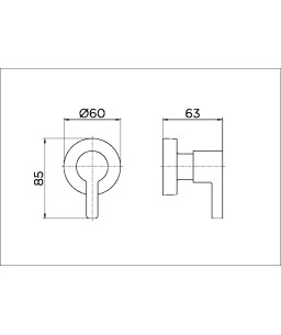 Acabamento para registro base Fabrimar 1/2" e 3/4"Chess cromado 00666806