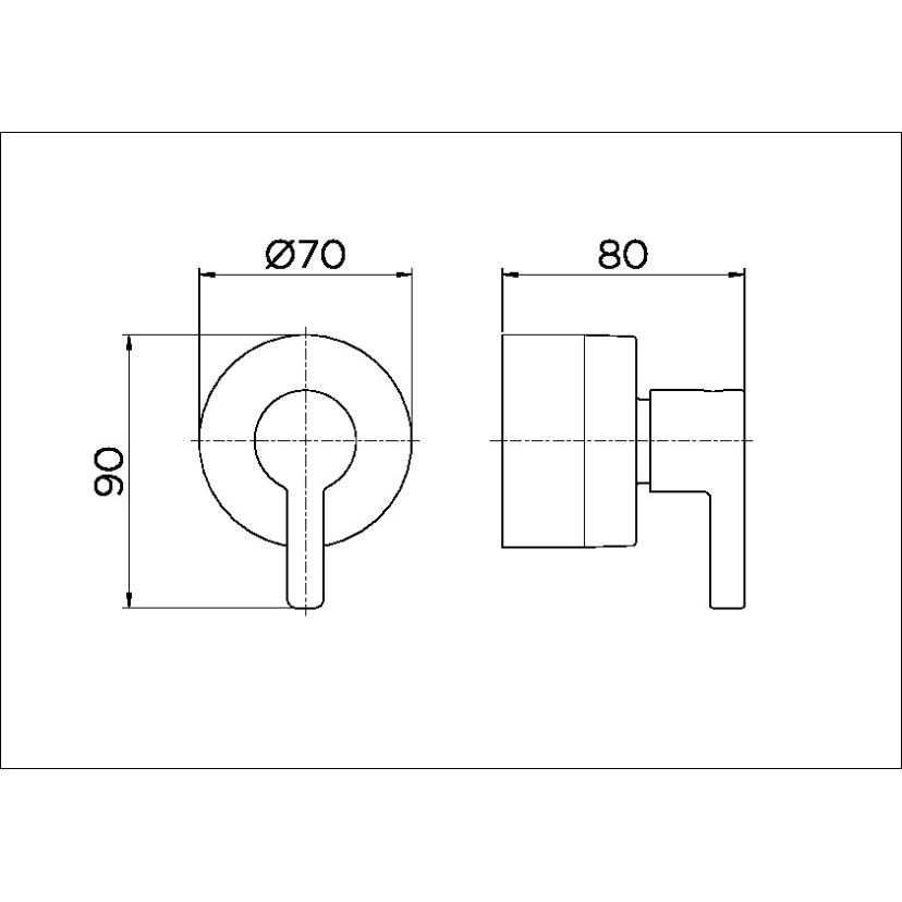 Acabamento para registro base Fabrimar 1.1/4" e 1.1/2" Chess cromado 00667106