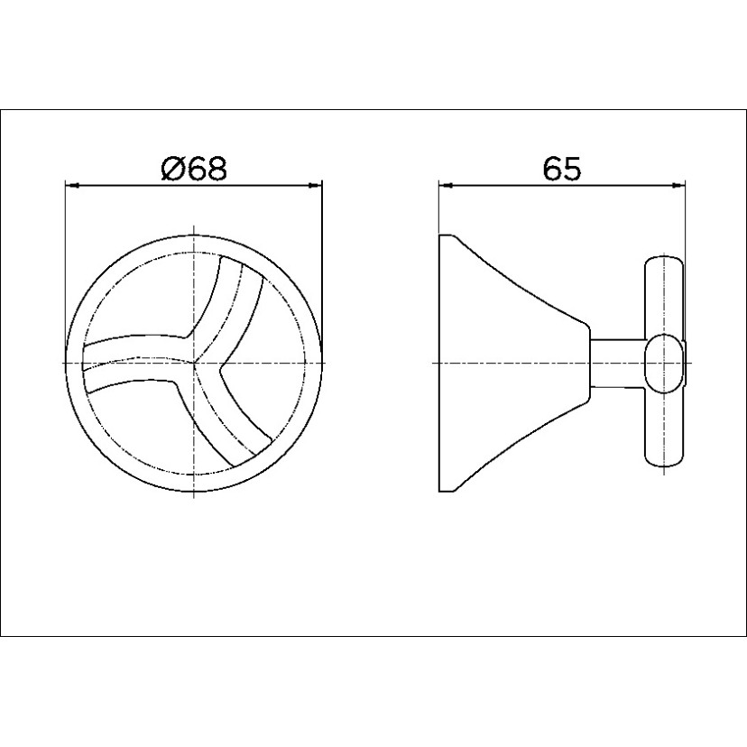 Acabamento para registro DocolBase 1.1/4" e 1.1/2" Docol Primor 00675406