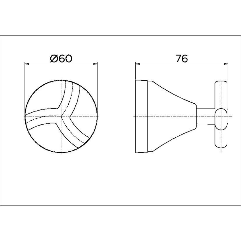 Acabamento para registro base Deca 1/2", 3/4" e 1" Docol Primor 00675606