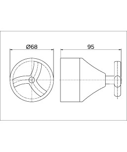 Acabamento para registro base Fabrimar 1.1/4" e 1.1/2" Docol Primor 00676006