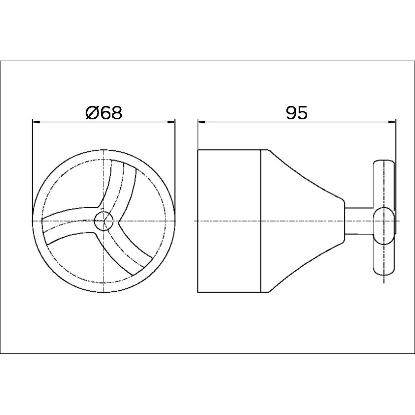 Acabamento para registro base Fabrimar 1.1/4" e 1.1/2" Docol Primor 00676006