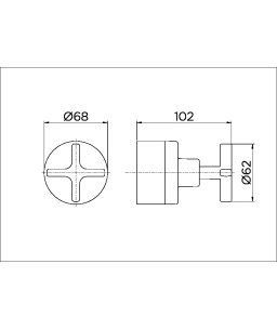 Acabamento para registro base Deca 1.1/4" e 1.1/2" Invicta cromado 00723406