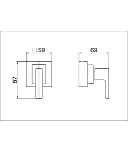 Acabamento para registro DocolBase 1/2", 3/4" e 1" Breezy 00725106