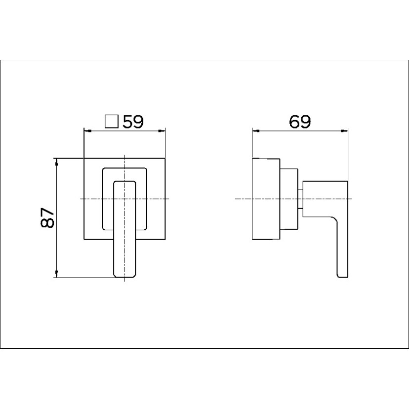 Acabamento para registro DocolBase 1/2", 3/4" e 1" Breezy 00725106