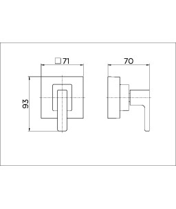 Acabamento para registro DocolBase 1.1/4" e 1.1/2" Breezy 00730906