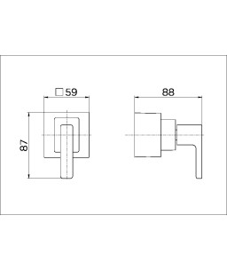 Acabamento para registro base Deca 1/2", 3/4" e 1" Breezy 00731006