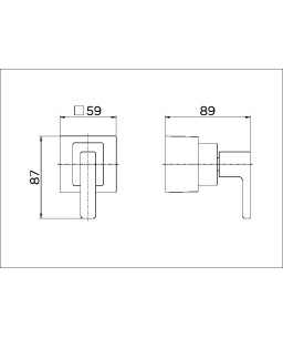 Acabamento para registro base Fabrimar 1/2" e 3/4" Breezy 00731106