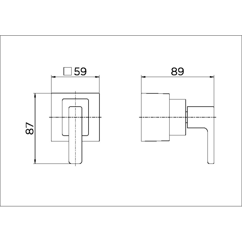 Acabamento para registro base Fabrimar 1/2" e 3/4" Breezy 00731106