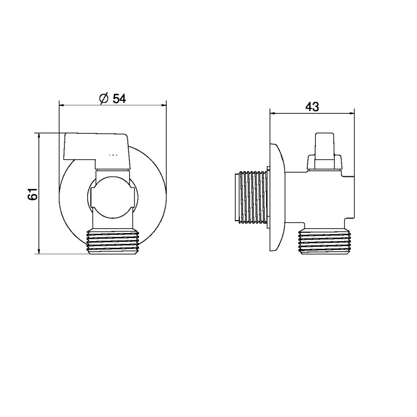 Torneira esfera para máquina de lavar louça/roupa 00784006