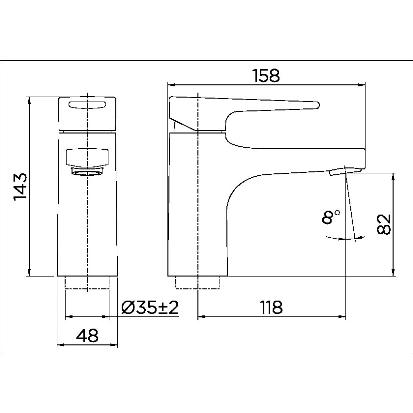 Monocomando bica baixa de mesa para lavatório ColdStart Lift cromado 00795906