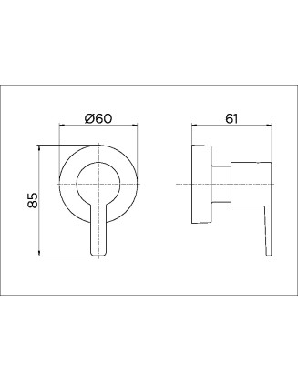 Acabamento para registro DocolBase 1/2", 3/4" e 1" Gali 00800006