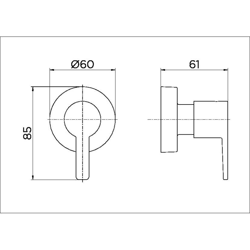 Acabamento para registro DocolBase 1/2", 3/4" e 1" Gali 00800006