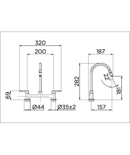 Misturador para cozinha Gali 00801106