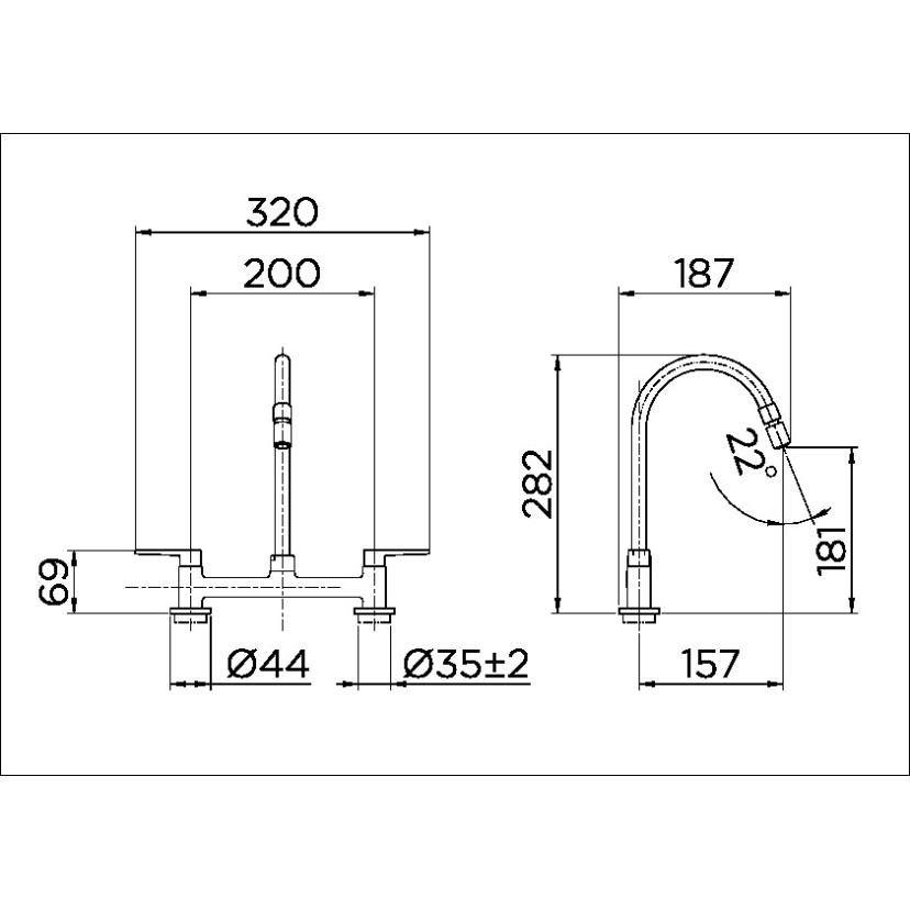 Misturador para cozinha Gali 00801106