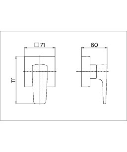 Acabamento para registro DocolBase 1.1/4" e 1.1/2" Lift cromado 00804806