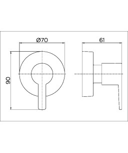 Acabamento para registro DocolBase 1.1/4" e 1.1/2" Gali 00806606