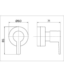 Acabamento para registro base Deca 1/2", 3/4" e 1" Gali 00806706