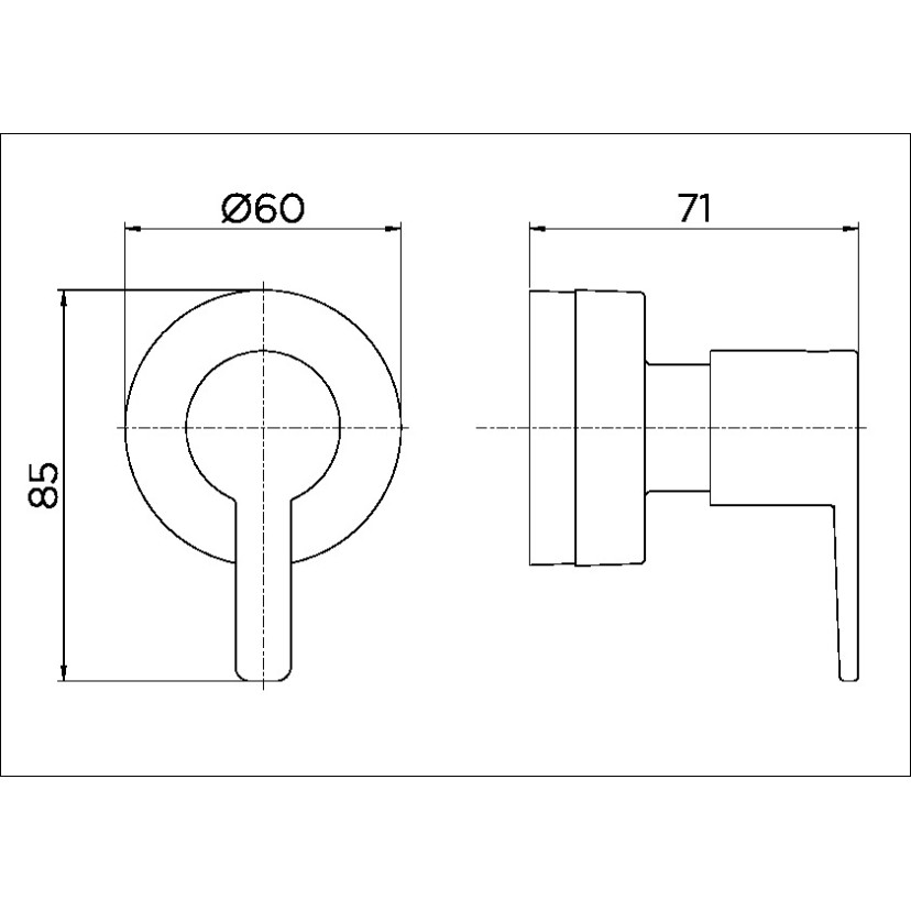 Acabamento para registro base Deca 1/2", 3/4" e 1" Gali 00806706