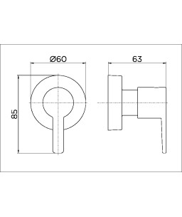 Acabamento para registro base Fabrimar 1/2" e 3/4" Gali 00807206