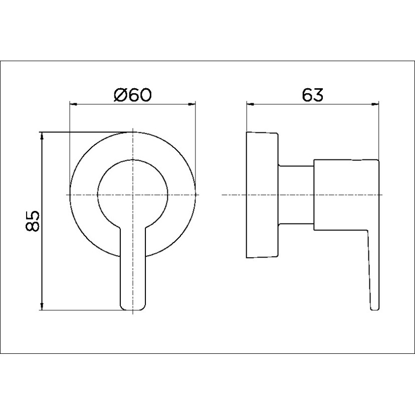 Acabamento para registro base Fabrimar 1/2" e 3/4" Gali 00807206