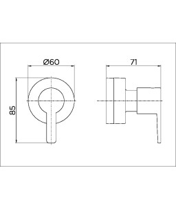 Acabamento para registro base Fabrimar 1" Gali 00807306