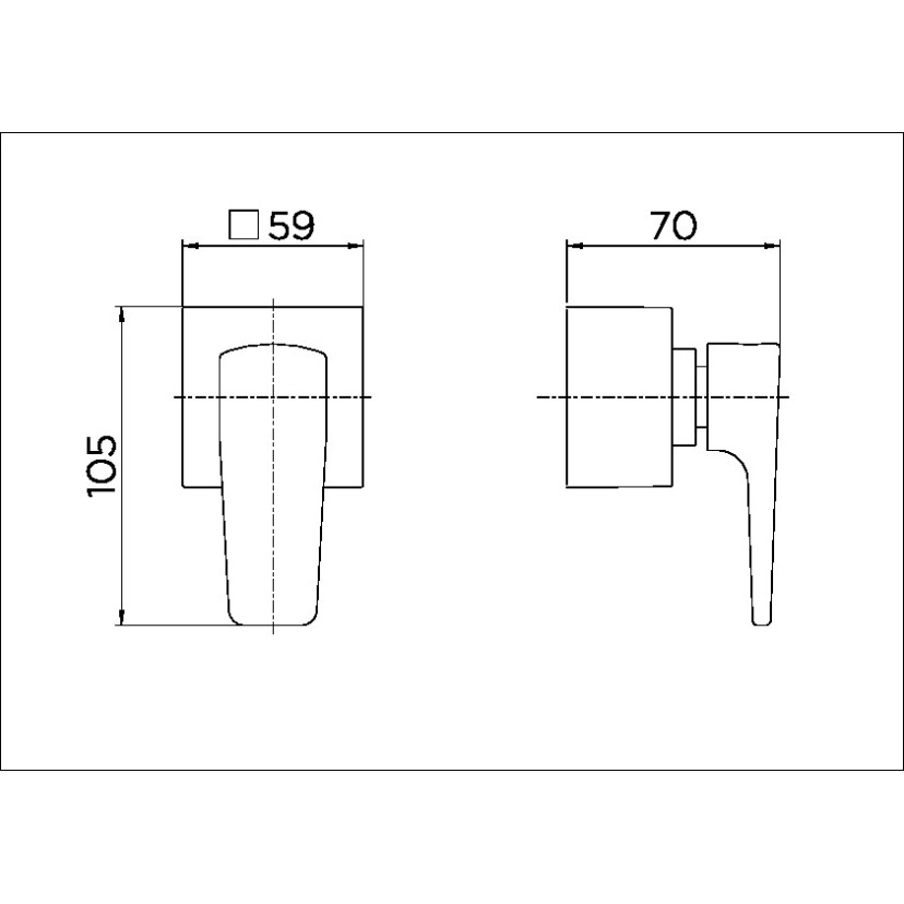 Acabamento para registro base Deca 1/2", 3/4" e 1" Lift cromado 00811906