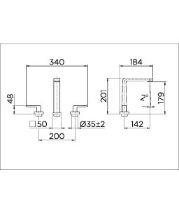 Misturador de Mesa para Lavatório DocolStillo Cobre Escovado 00820469