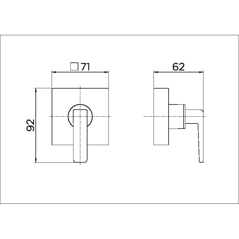 Acabamento para registro DocolBase 1.1/4" e 1.1/2" Docol Stillo 00820506