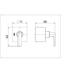 Acabamento para registro base Deca 1.1/4" e 1.1/2" Docol Stillo 00824206