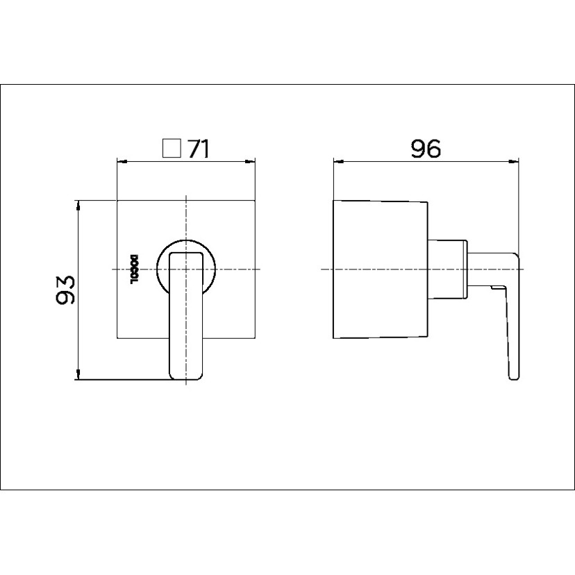 Acabamento para registro base Deca 1.1/4" e 1.1/2" Docol Stillo 00824206