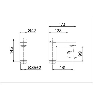 Monocomando bica alta de mesa para lavatório Argon ouro escovado 00847772