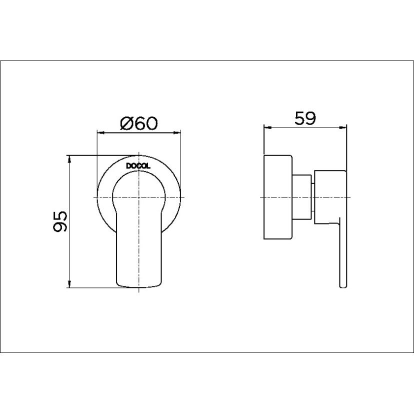 Acabamento para registro DocolBase 3/4" Argon cromado 00847906