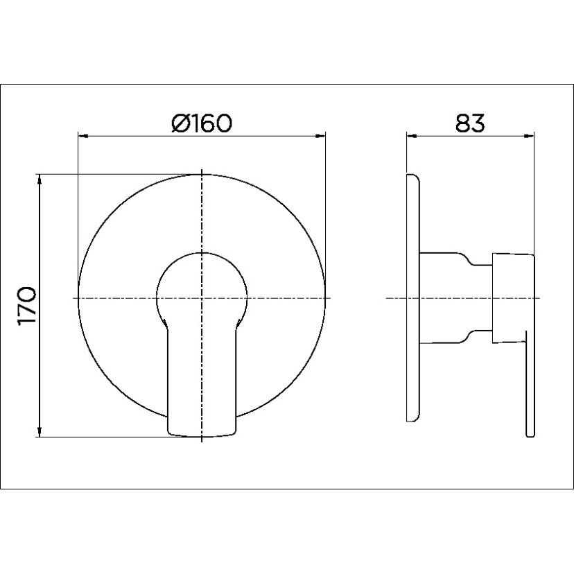 Acabamento monocomando para chuveiro baixa pressão 3/4" Argon cobre escovado 00848669