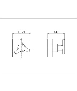 Acabamento para registro DocolBase 1.1/4" e 1.1/2" DocolCity cromado 00877306