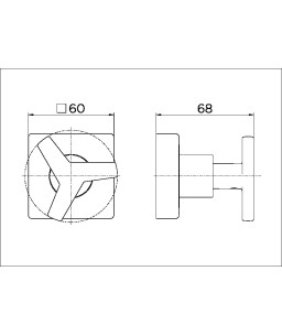 Acabamento para registro base Fabrimar 1/2", 3/4" e 1" DocolCity cromado 00877606