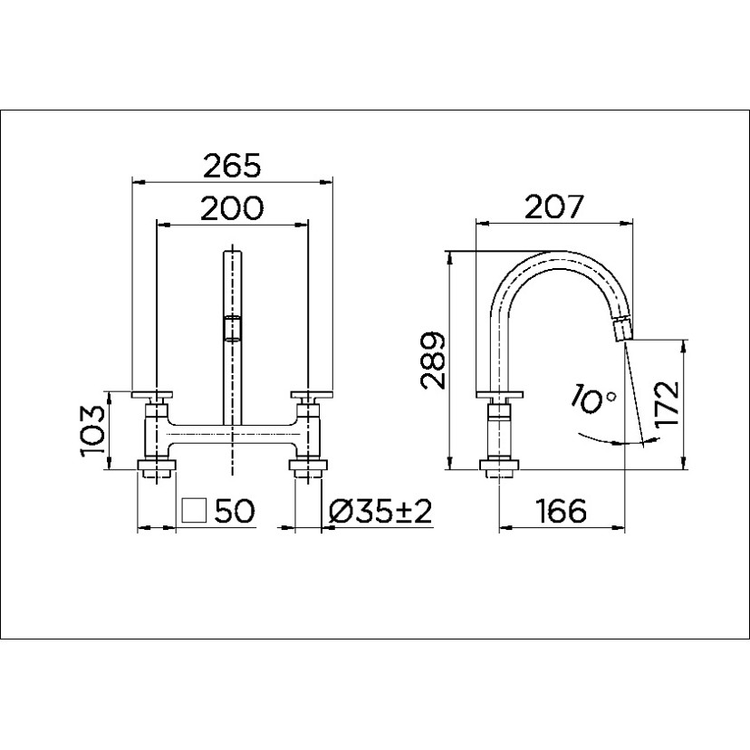 Misturador bica alta de mesa para cozinha DocolCity cromado 00877706