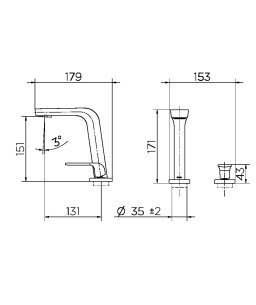 Monocomando para banheiro Vougan 00884506