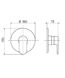 Acabamento monocomando para chuveiro e ducha higiênica 1/2" Docol Kaila Ouro Escovado 00886872